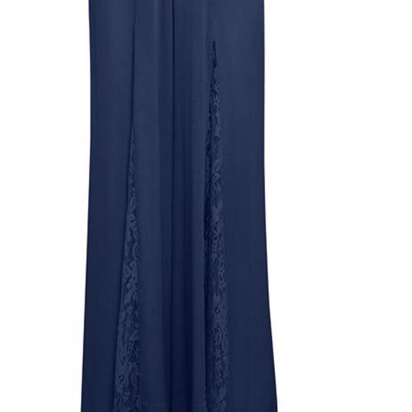 Sold elsewhere Lace Inset Jumpsuit M Navy Blue Brand New - Picture 9 of 11